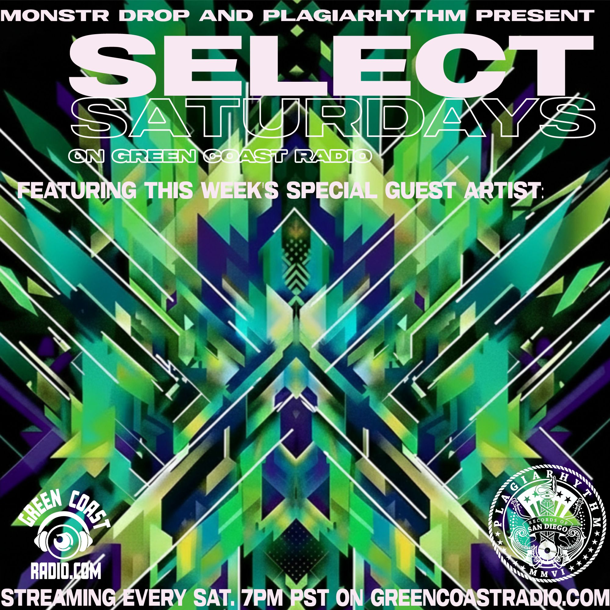 Select Saturdays radio show flyer